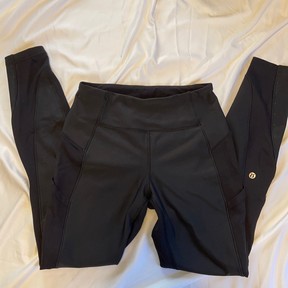 Lululemon Leggings - Warm! Speed Up Tight Warp Leggings 28" Fleece Lined Size 4